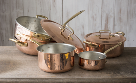 How do you clean copper pots?