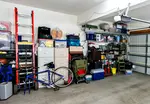 If you have space, the garage is a very good storage place. These easy garage storage solutions can help get each type conveniently stashed away.
