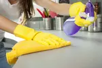 10 Kitchen cleaning rules. The kitchen is the heart of the home. Yet all too often, its arteries get clogged with kid stuff. These kitchen cleaning rules can help clear things up.