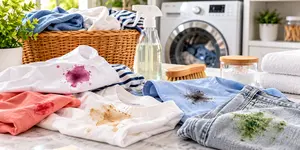 Get stains out of clothes with this practical laundry stain removal guide. Learn how to treat blood, grease, ink, grass, wine, rust, and more.