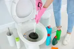 Fixing a backed up toilet yourself has two great advantages: You save time and you save money.