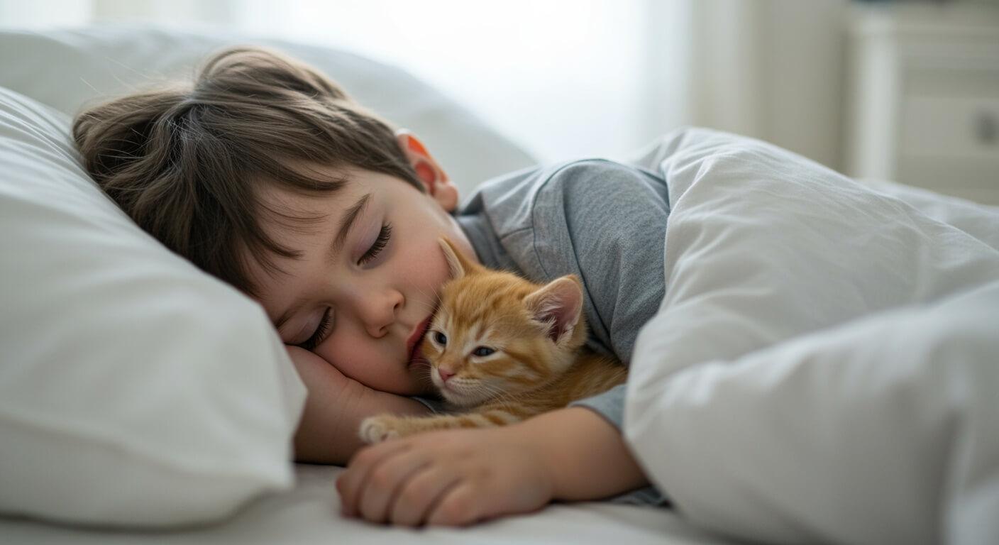 boy-sleep-cat