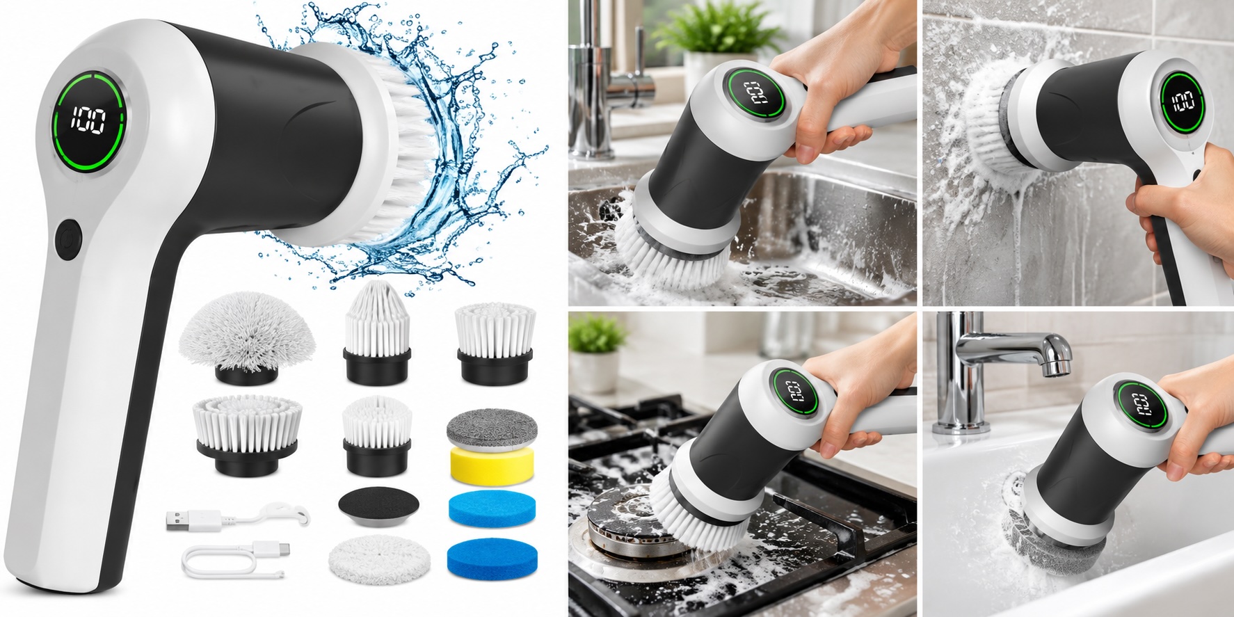 Electric sink cleaner