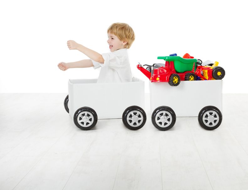 Encourage the kids to find toys they can give to less fortunate children.