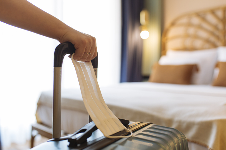 Holiday travel safety tips for hotel rooms.