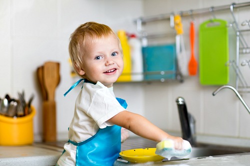 Kitchen Cleaning With Kids