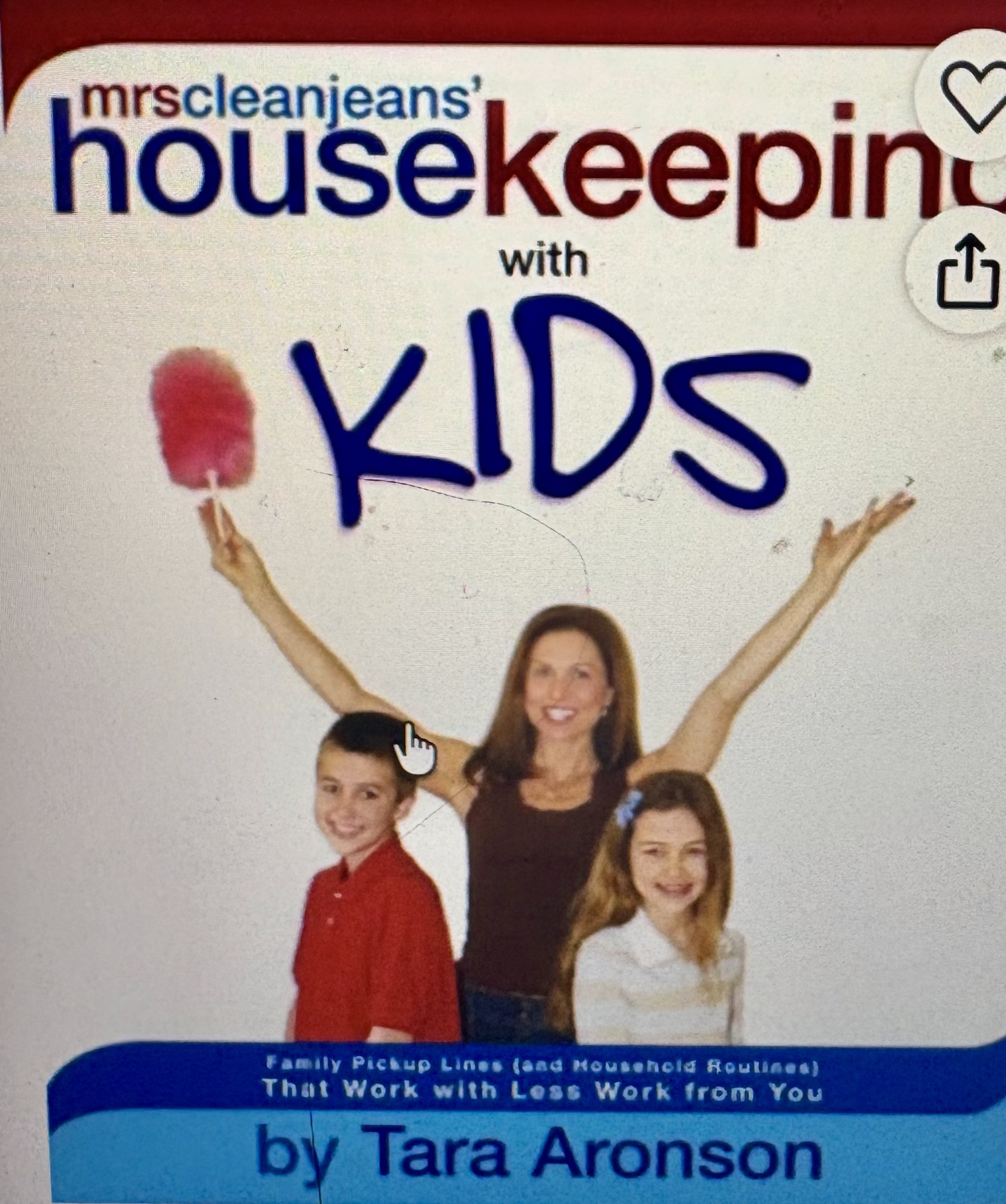Mrs Clean Jeans Housekeeping With Kids by Tara Aronson