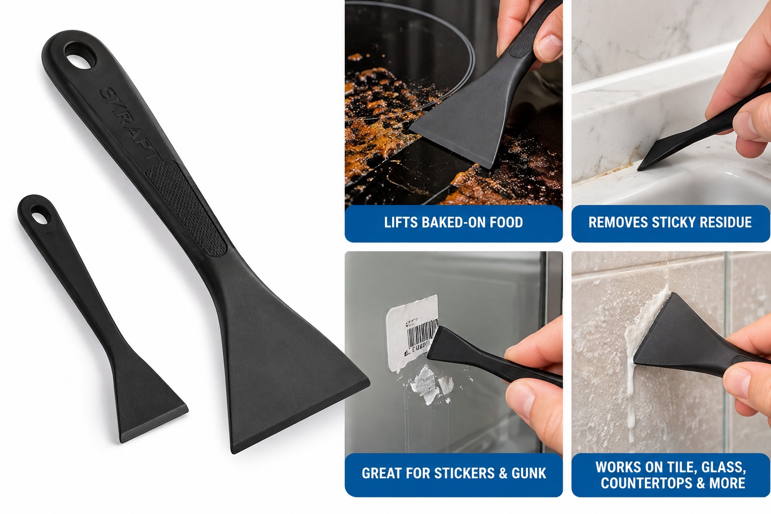 A non-scratch cleaning tool.