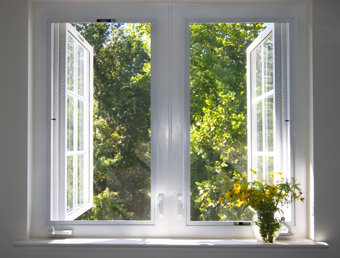 Open windows to let fresh air inside.