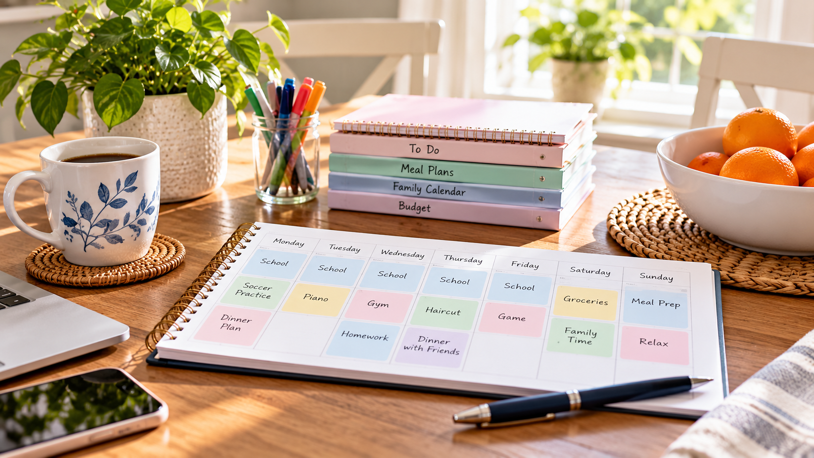 A family calendar for an organized New Year